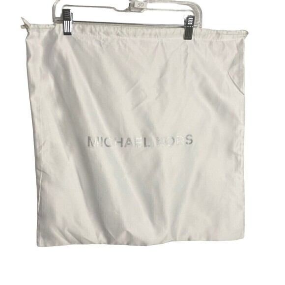 Michael Kors Handbags - Michael Kors LOGO Dustbag Dust Bag for Small Bag Purse 18" x 18" White Silver
